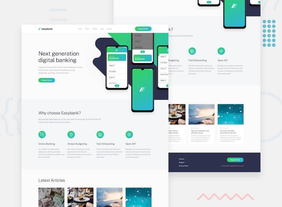 Easy Bank Landing Page